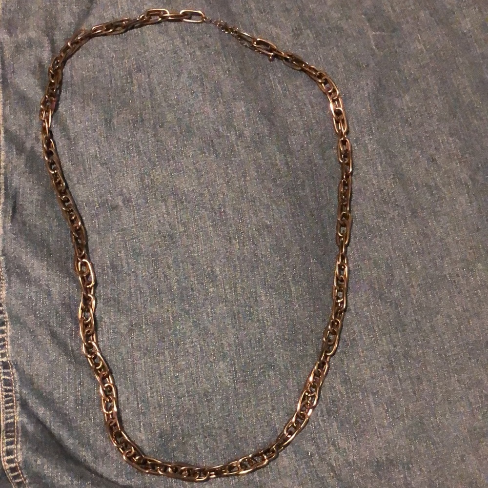 Paperclip necklace and earrings set